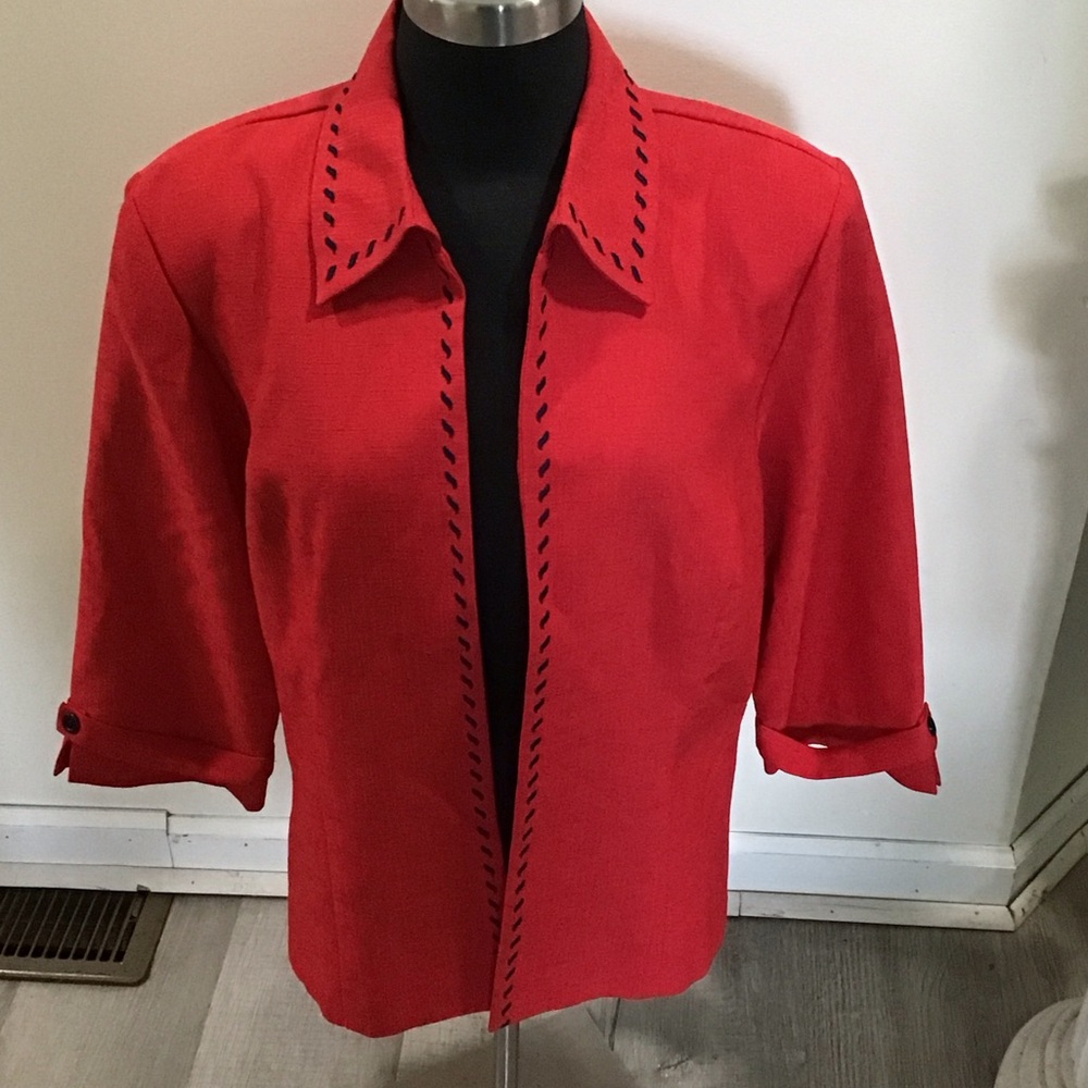Sag Harbor Red Jacket Petite size 16